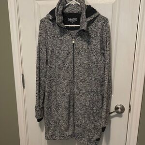 Calvin Klein Women's Grey Hooded Jacket